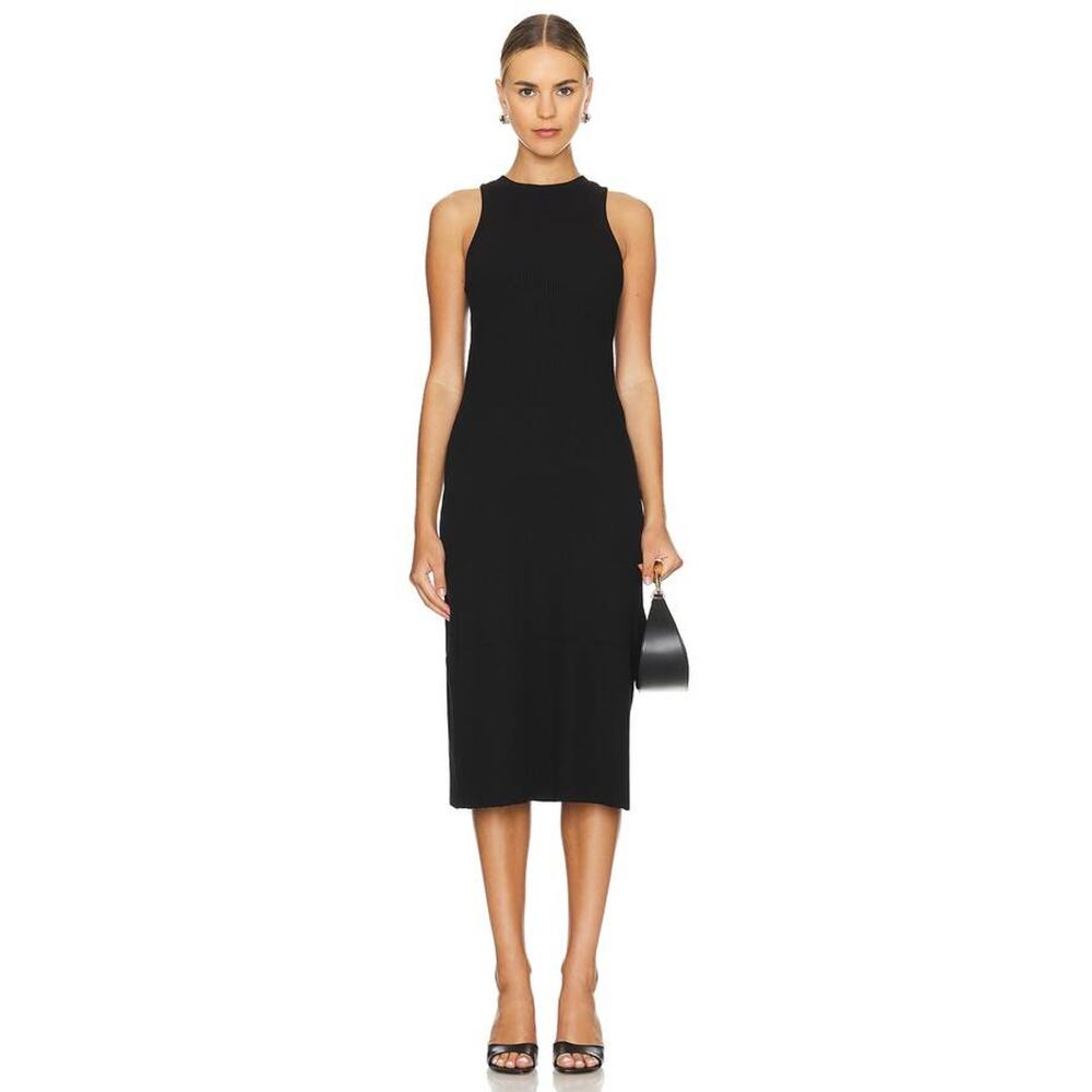 Vince Black Midi Tank Dress